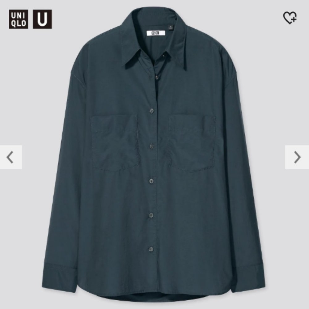 Uniqlo U Double Pocket Oversized Long Sleeve Shirt